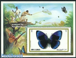 Umm Al-Quwain 1972 Butterflies S/s, Mint NH, Nature - Butterflies - Umm Al-Qiwain