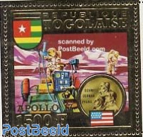 Togo 1973 Apollo 17 1v, Gold, Mint NH, Transport - Space Exploration - Togo (1960-...)