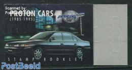 Malaysia 1995 Proton Automobiles 10v In Booklet, Mint NH, Transport - Stamp Booklets - Automobiles - Non Classés