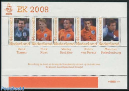 Netherlands - Personal Stamps TNT/PNL 2008 EC Football (Henk Timmer) 5v M/s, Mint NH, Sport - Football - Sonstige & Ohne Zuordnung