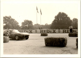 Photographie Photo Vintage Snapshot Amateur Automobile Voiture Course Circuit  - Automobiles