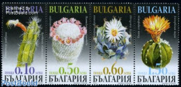 Bulgaria 2009 Cactus Flowers 4v [:::], Mint NH, Nature - Cacti - Flowers & Plants - Nuevos