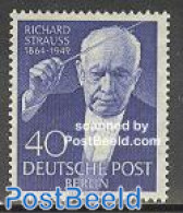Germany, Berlin 1954 Richard Strauss 1v, Mint NH, Performance Art - Music - Neufs