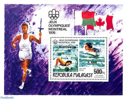 Madagascar 1976 Olympic Winners S/s, Mint NH, Sport - Olympic Games - Swimming - Natación