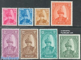 Nepal 1962 Definitives 8v, Mint NH, History - Kings & Queens (Royalty) - Familles Royales