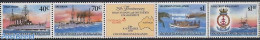 Cocos Islands 1989 Sea Battle 4v+tab [::T::], Mint NH, History - Transport - Coat Of Arms - Militarism - Ships And Boats - Militaria