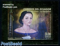 Ecuador 2010 Manuela Saenz 1v, Joint Issue Venezuela, Mint NH, Various - Joint Issues - Emissions Communes