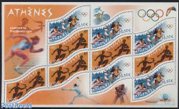 France 2004 Olympic Games M/s, Mint NH, Nature - Sport - Horses - Cycling - Fencing - Kayaks & Rowing - Olympic Games .. - Nuevos