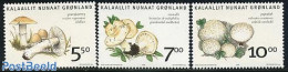 Greenland 2006 Eatable Mushrooms 3v, Mint NH, Health - Nature - Food & Drink - Mushrooms - Unused Stamps