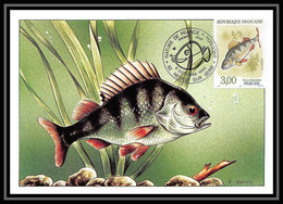 4554a/ Carte Maximum (card) France N°2664 Poissons (Fish) De France édition Cef Fdc 1990 - Pesci