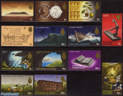 Pitcairn Islands 1969 Definitives 13v, Mint NH, Performance Art - Science - Transport - Radio And Television - Weights.. - Télécom