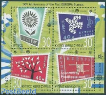Cyprus 2006 50 Years Europa Stamps 4v M/s, Mint NH, History - Europa Hang-on Issues - Stamps On Stamps - Nuevos