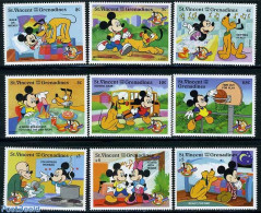 Saint Vincent 1998 70 Years Mickey Mouse 9v, Mint NH, Art - Disney - Disney