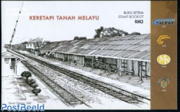 Malaysia 2010 Railways Booklet (with 2 Sets), Mint NH, Transport - Stamp Booklets - Railways - Sin Clasificación