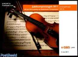 Netherlands 2011 Composers Association, Presentation Pack 435D, Mint NH, Performance Art - Music - Ungebraucht