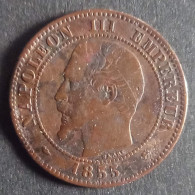 2 Centimes Napoléon III, Tête Nue 1855 D Chien - 2 Centimes