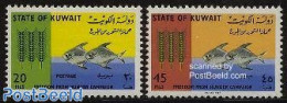 Kuwait 1966 Freedom From Hunger 2v, Mint NH, Health - Nature - Food & Drink - Freedom From Hunger 1963 - Fish - Levensmiddelen