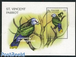 Saint Vincent 1997 St Vincent Parrot S/s, Mint NH, Nature - Birds - Parrots - St.Vincent (1979-...)