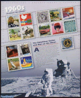 United States Of America 1999 1960s 15v M/s, Mint NH, History - Performance Art - Sport - Transport - Various - Milita.. - Unused Stamps