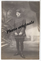 Carte Photo Originale - Militaire En Uniforme Soldat Poilu Armée Guerre 1914 1918 ? - War 1914-18