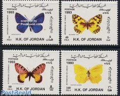 Jordan 1993 Butterflies 4v, Mint NH, Nature - Butterflies - Jordan