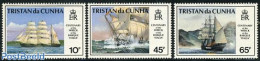 Tristan Da Cunha 1992 Genova 92 3v, Mint NH, Transport - Ships And Boats - Ships