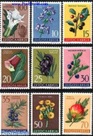 Yugoslavia 1959 Flowers 9v, Mint NH, Nature - Flowers & Plants - Neufs