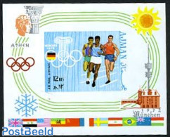 Ajman 1970 Olympic Games S/s, Imperforated, Mint NH, Sport - Olympic Games - Adschman