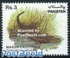 Pakistan 1983 Crocodile 1v, Mint NH, Nature - Crocodiles - Reptiles - Pakistán