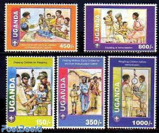 Uganda 1995 Scouting 5v, Mint NH, Sport - Scouting - Andere & Zonder Classificatie