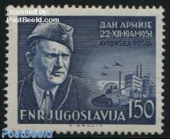 Yugoslavia 1951 Partizan War 1v Airmail, Mint NH, History - Militarism - Nuevos