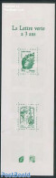 France 2014 3 Years Green Letter Booklet (booklet Contains 14 Stamps), Mint NH, Stamp Booklets - Nuevos