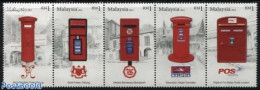 Malaysia 2011 Letter Boxes 5v [::::], Mint NH, Mail Boxes - Post - Poste