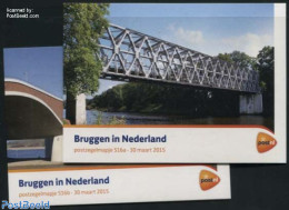 Netherlands 2015 Bridges 10v, Presentation Pack 516a+b, Mint NH, Art - Bridges And Tunnels - Unused Stamps