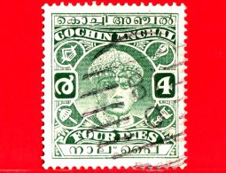 India - Cochin Anchal - Usato - 1933-38 - Maharaja Sri Rama Varma III - 4 - Cochin