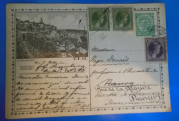 ENTIER POSTAL SUR CARTE POSTALE  +   TIMBRES     -   LUXEMBOURG - Stamped Stationery