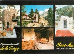 12713489 Saas-Fee Speiserestaurant De La Gorge Kamin Alpen Saas-Fee - Sonstige & Ohne Zuordnung