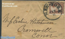 United States Of America 1860 Little Envelope From New York, Postal History - Brieven En Documenten