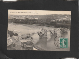 129032         Francia,    Avignon,   Pont  Saint-Benezet  Vu Du  Rocher  Des  Doms,   VG   1911 - Avignon (Palais & Pont)