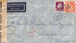 Suriname, Colony 1941 Censored Letter From Paramaribo To Curaçao (censored In Suriname And Curaçao), Postal History - Other & Unclassified