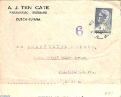 Suriname, Colony 1941 Censored Letter From Paramaribo To Philadelphia, Postal History - Other & Unclassified