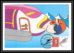 4572/ Carte Maximum (card) France N°2674 Jeux Olympiques (olympic Games) Albertville 1992 Saut à Ski - 1990-1999