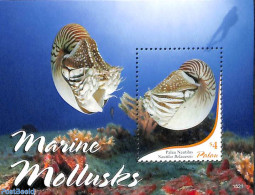 Palau 2015 Marine Mollusks S/s, Mint NH, Nature - Shells & Crustaceans - Vita Acquatica