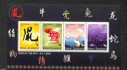New Zealand 2020 Year Of The Rat S/s, Mint NH, Various - New Year - Unused Stamps