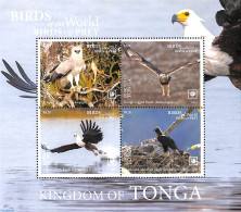 Tonga 2019 Birds Of Prey S/s, Mint NH, Nature - Birds - Birds Of Prey - Other & Unclassified