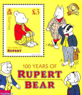 Guernsey 2020 100 Years Rupert Bear S/s, Mint NH, Various - Teddy Bears - Art - Children's Books Illustrations - Comic.. - Fumetti