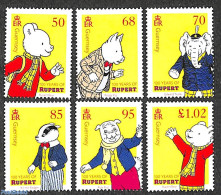 Guernsey 2020 100 Years Rupert Bear 6v, Mint NH, Various - Teddy Bears - Art - Children's Books Illustrations - Comics.. - Comics