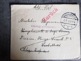 Field Post Office - Militaria - Document De La Première Guerre Mondial 1914 -1918 - 1914-18