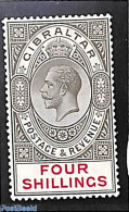 Gibraltar 1921 4sh, Stamp Out Of Set, Unused (hinged) - Gibraltar