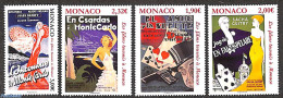 Monaco 2020 Cinema 4v, Mint NH, Performance Art - Sport - Film - Playing Cards - Adverstising - Nuevos